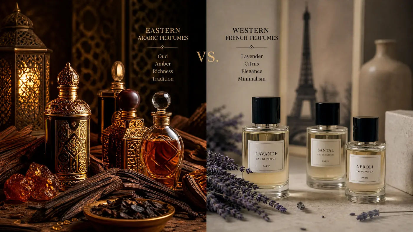 الفرق بين العطور الشرقية والغربية